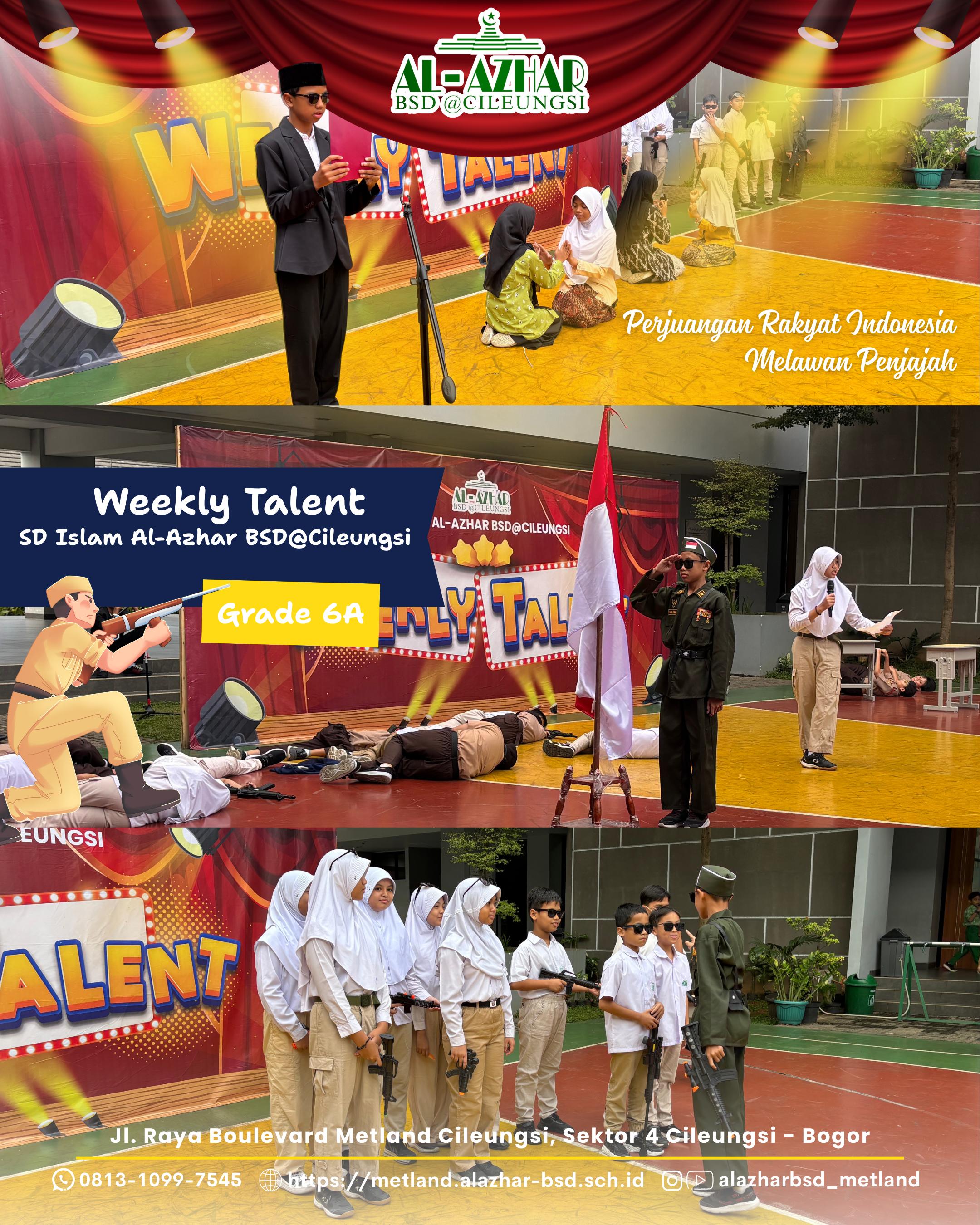 Weekly Talent: Wadah Kreativitas Siswa SD Al-Azhar BSD@Cileungsi